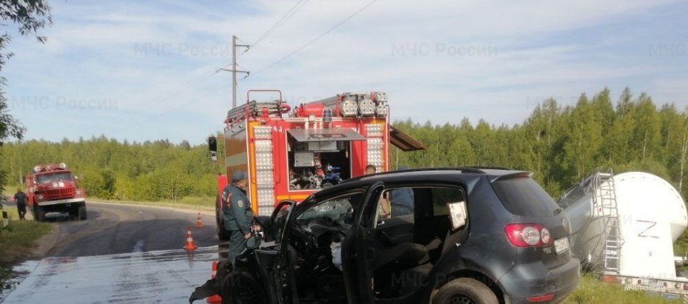 Пожарно - спасательные подразделения МЧС России приняли участие в ликвидации последствий ДТП в Жуковском муниципальном округе